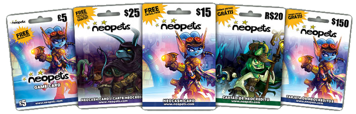 Neopets Legit Neocash Card With 750 Nc + 2 Gift Boxes