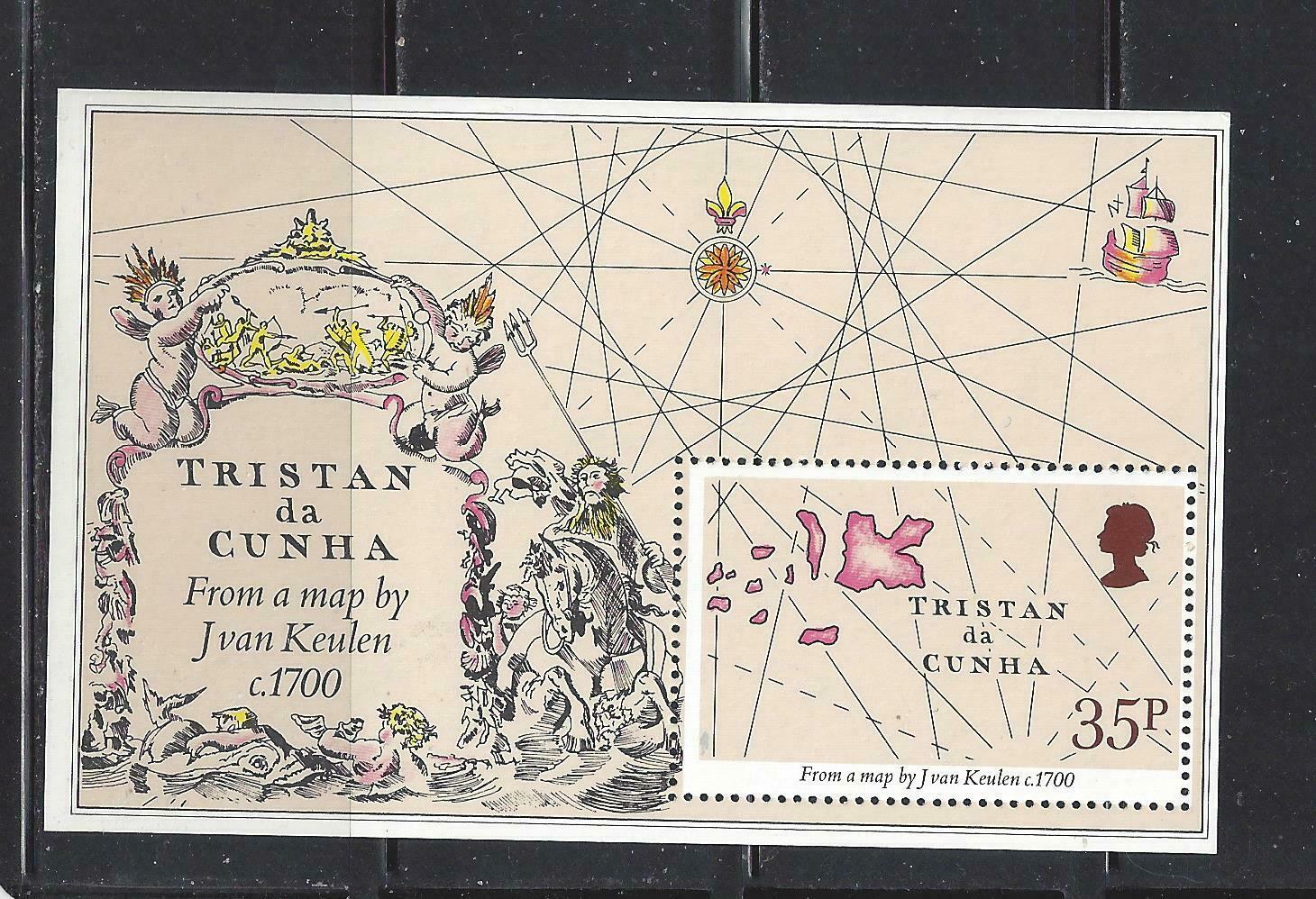 Tristan Da Cunha - 293  & 347 S/s - Mnh - 1981-83 -map & 500th Ann Birth Raphael