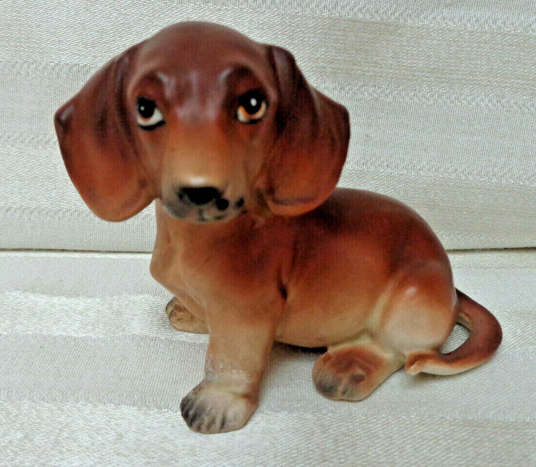 Vintage Ceramic Dacshund Dog Figurine