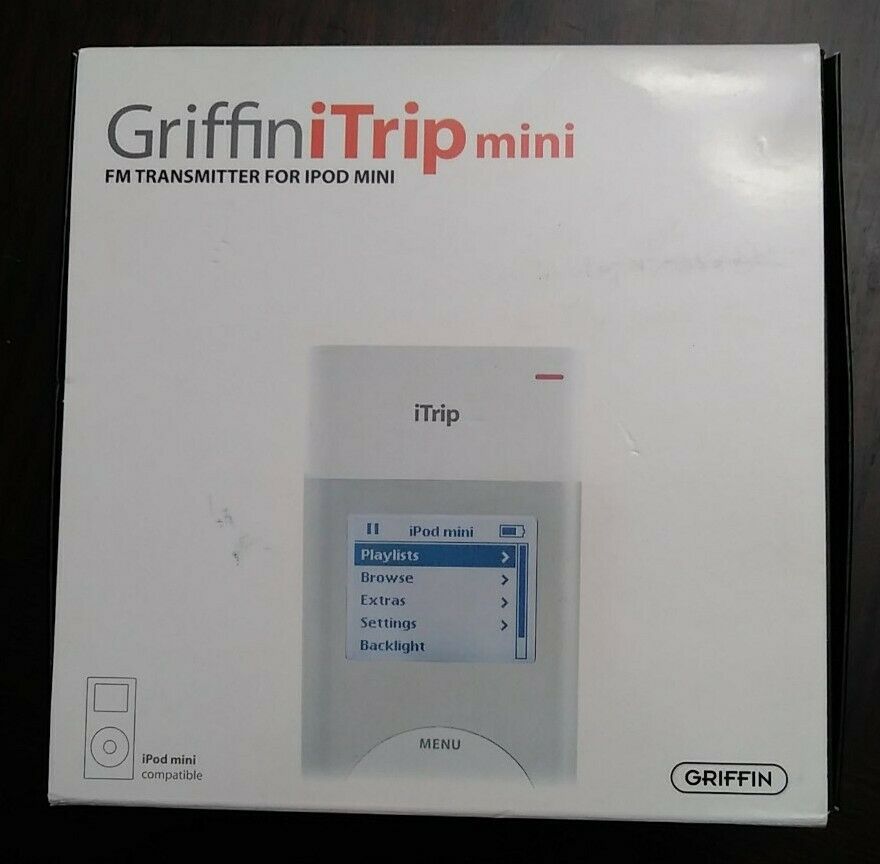 Griffin Itrip Fm Transmitter For Ipod Mini New W Manual + Software Disk Fastship