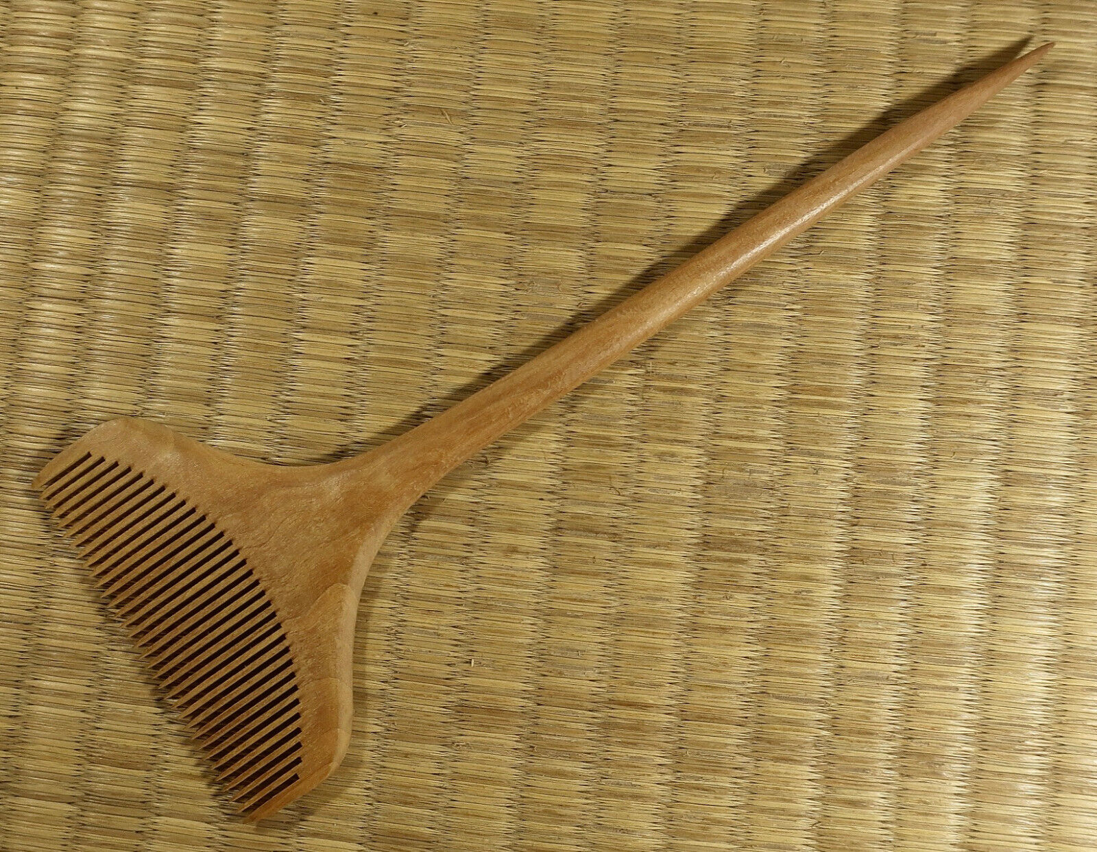 Wooden Hair Setting Comb / Kushi / Japanese / Vintage