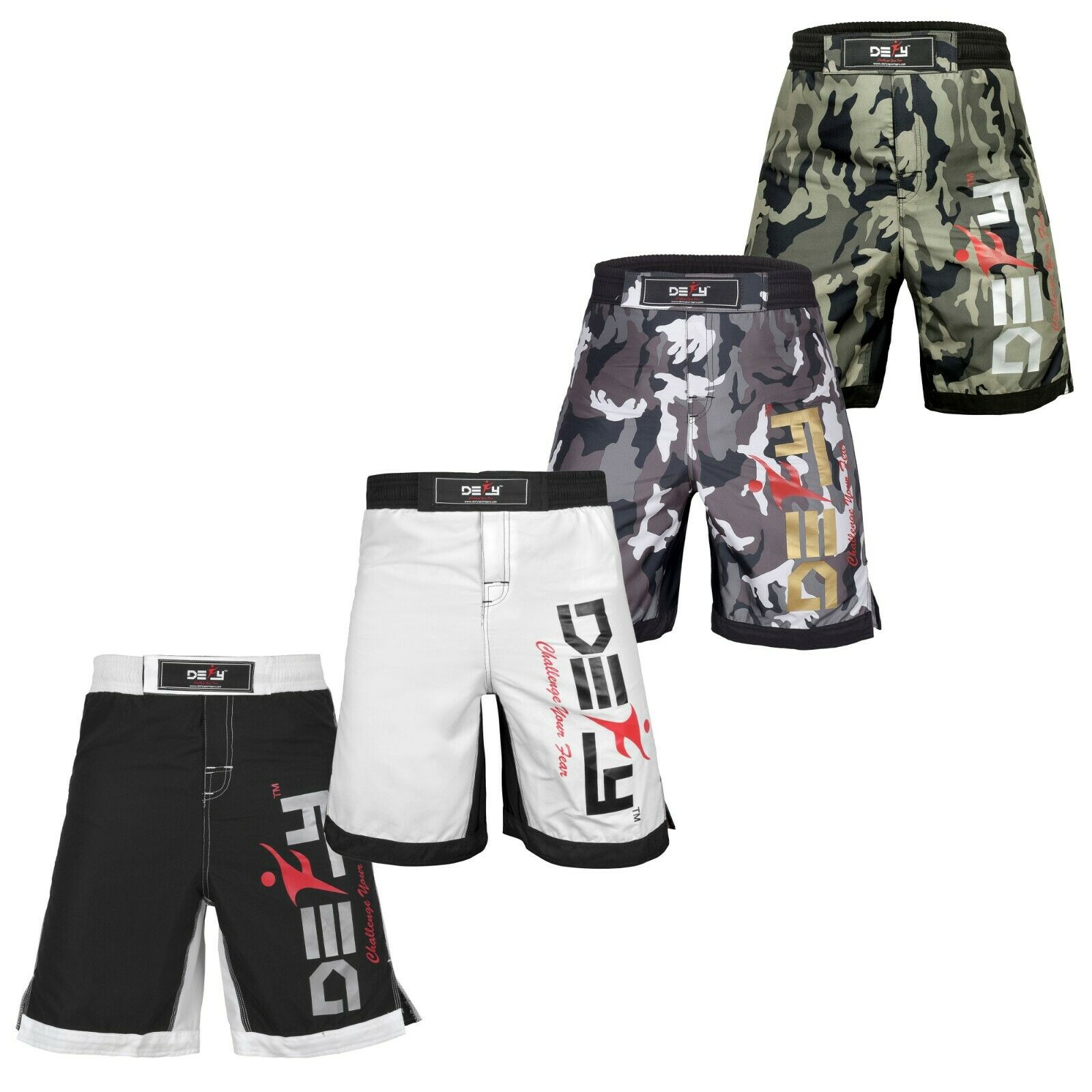 Defy New Mma Boxing X-treme Shorts Gym Muay Thai Ufc Cage Fight Bjj Grappling