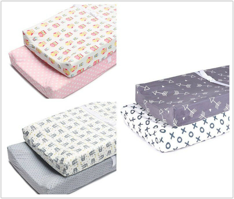 Infant Soft Plush Baby Diaper Change Changing Pad Cover Semi-waterproof 2 Pack