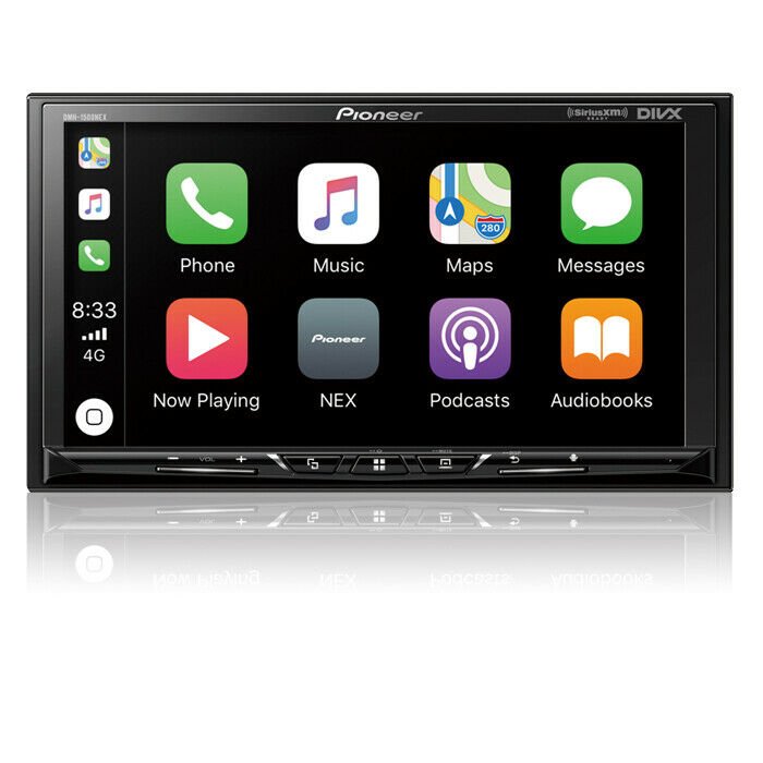 Pioneer Dmh-1500nex 2 Din Digital Media Player 7" Bluetooth Carplay Android Auto