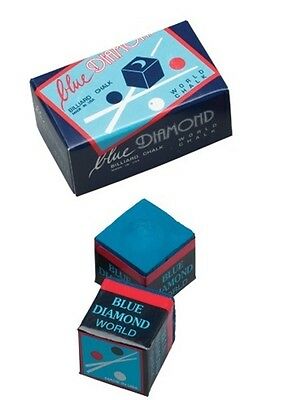 2 Pieces Of Blue Diamond Pool Chalk - Longoni Premium Quality Billiard Chalk