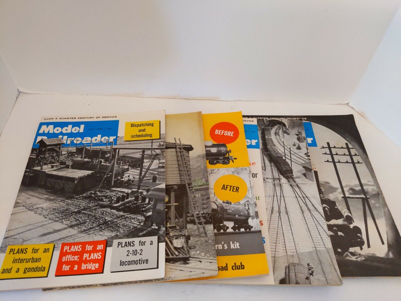 Model Railroader Magazine July-sept, Nov-dec 1962 Railroading