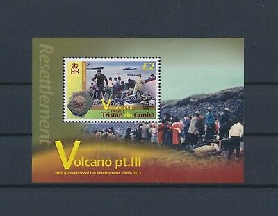 Lo19909 Tristan Da Cunha 2013 Volcano Resettlement Good Sheet Mnh