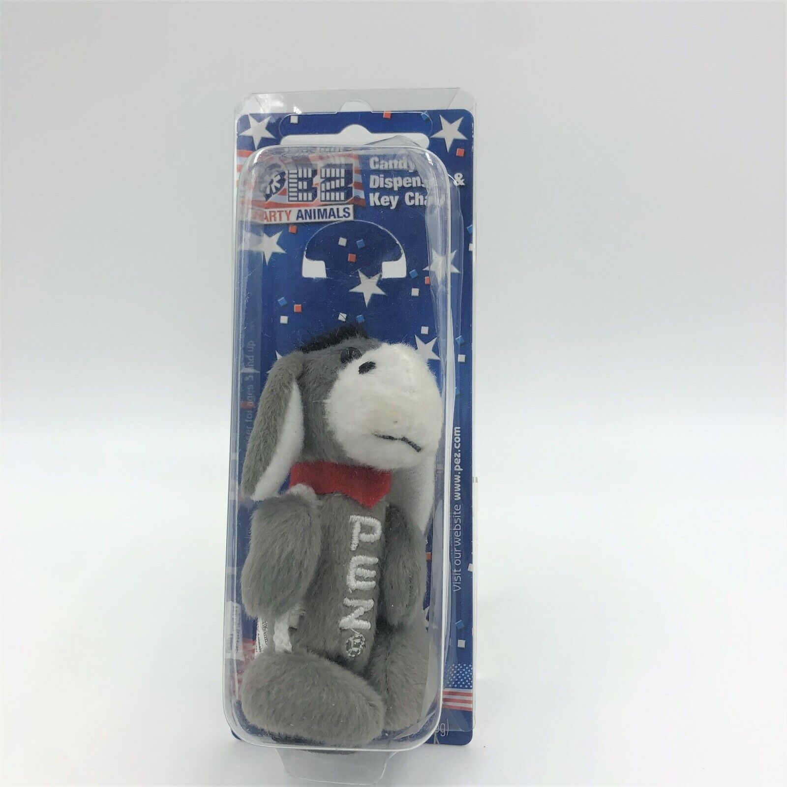 Pez Party Animals Candy Dispenser With Keychain Eeyore (no Candy)   Open Box