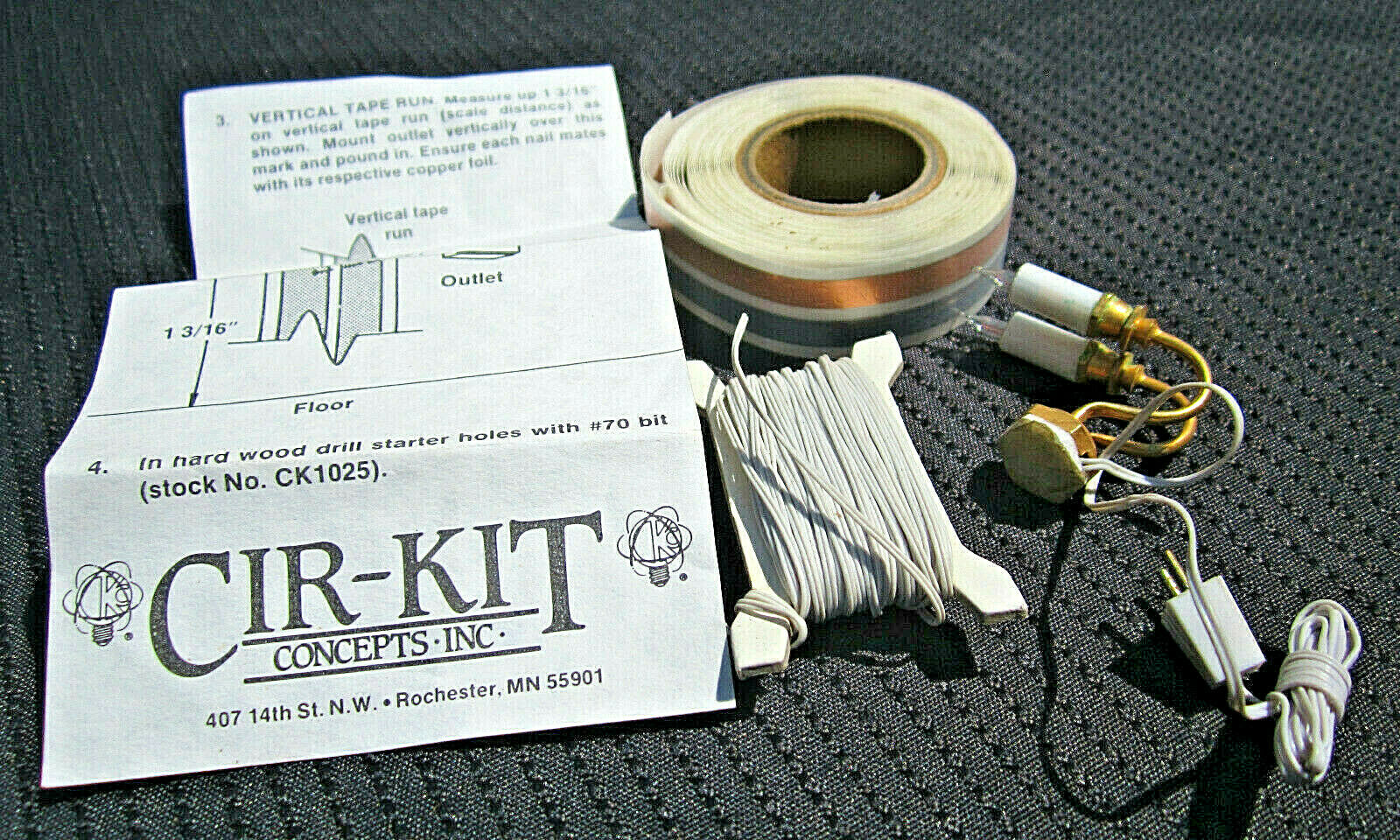 Cir-kit Concepts Conductor Tape Wire, Wire, & Wall Light Fixture For Miniature
