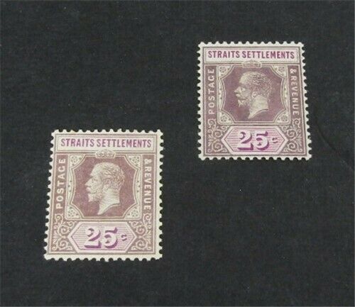 Nystamps British Straits Settlements Stamp # 194,194a Mint Og H $41   G8x2040