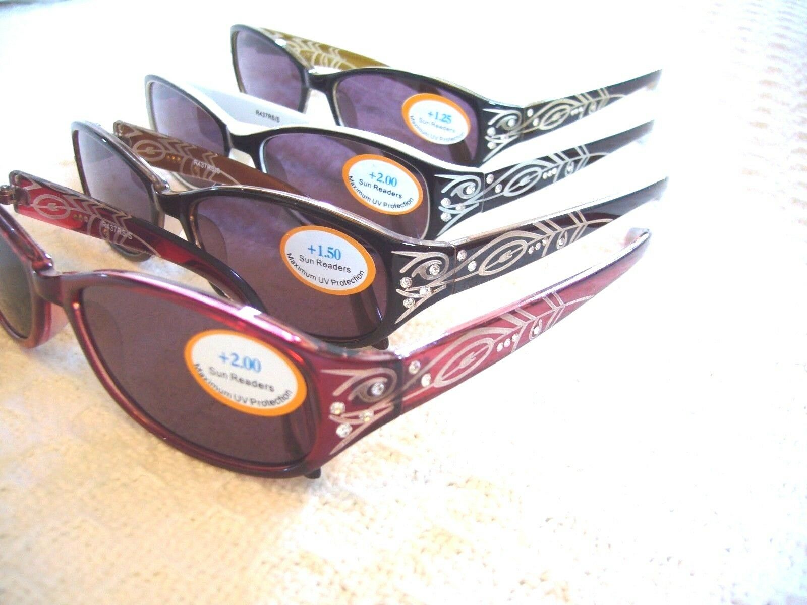 Women's Reading Sunglasses W/ Rhinestones Sun Readers (1.25~3.00 )-437 Close-out