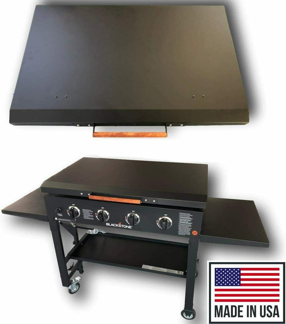 Black Aluminum Lid Storage Cover For 36" Blackstone Griddle - Made In Usa