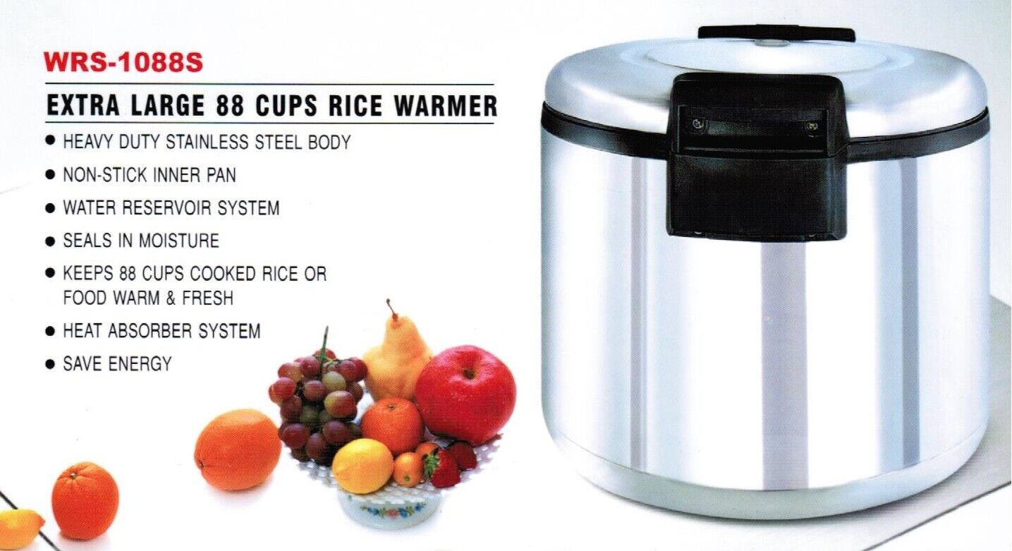 Smartchef 88 Cups Durable Stainless Steel Commercial Rice Warmer Etl/nsf Listed