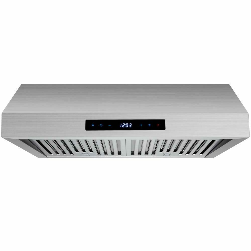 30 Inch Range Hood Under Cabinet Stainless Steel Filter Touch Control 760 Cfm
