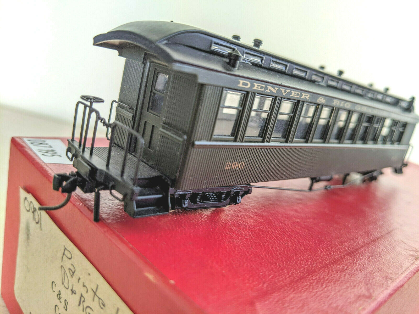 Hon3 Brass C&s Passenger Coach Soho Japan, **nicely Custom-painted D&rgw, *lqqk!