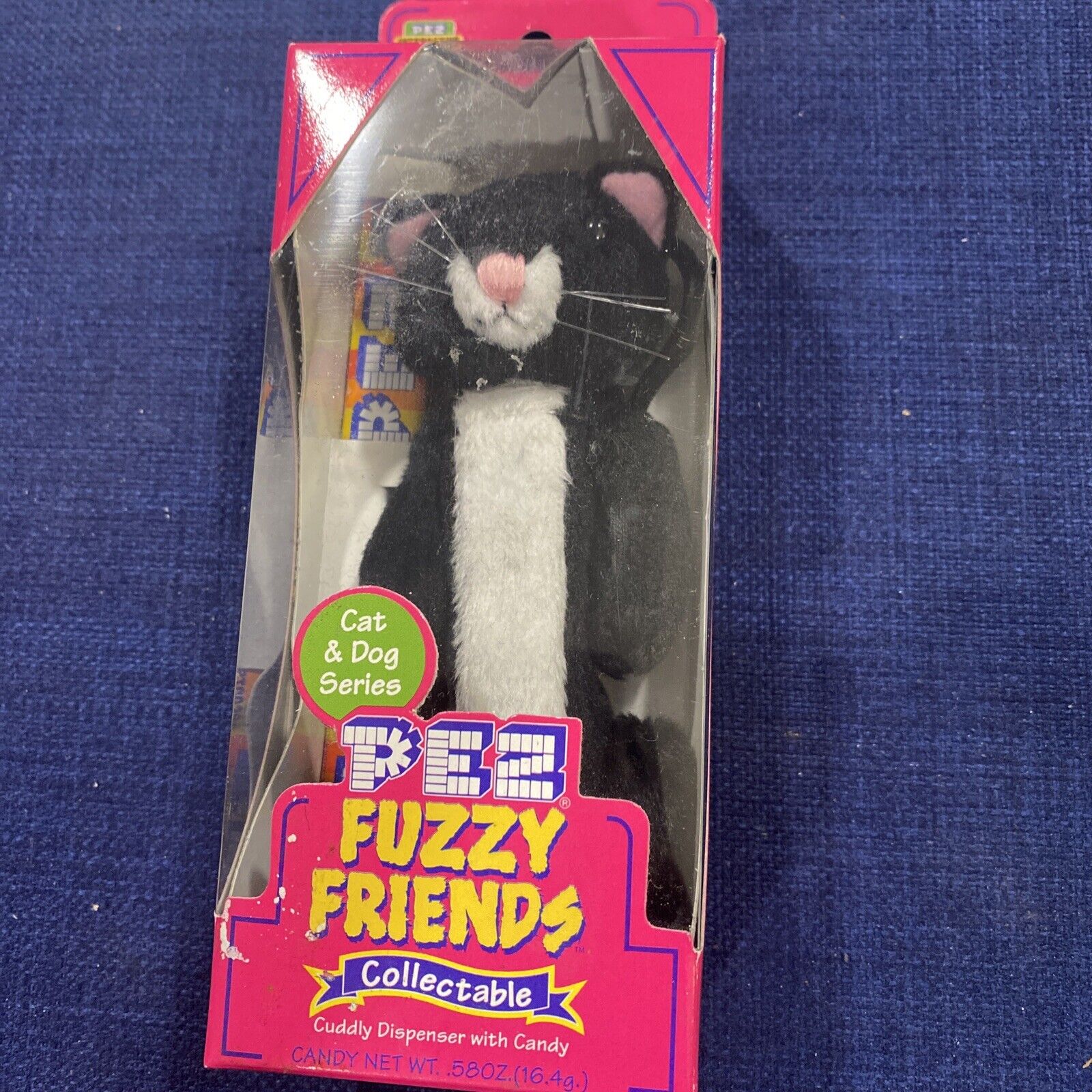Pez Fuzzy Friends Boo The Cat Collectable Cuddly Dispenser Dakin