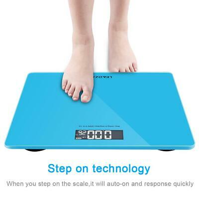Digital Bathroom Personal Body Glass Weight Heath Fitness Lcd Scale 400lb/180kg
