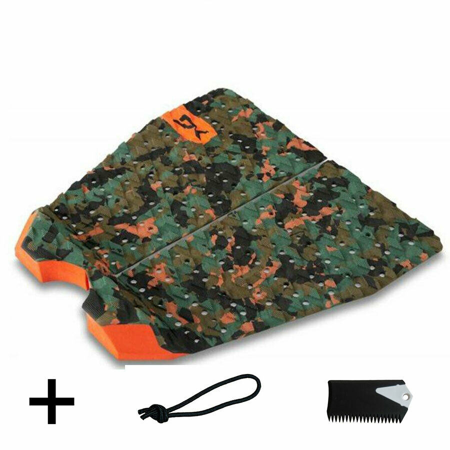 Dakine Rebound 2-piece Traction Pad In Olive Camo+ Free Leash String & Wax Comb