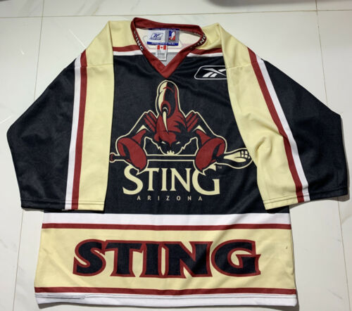 Arizona Sting Reebok Lacrosse Black Jersey Size L / Large