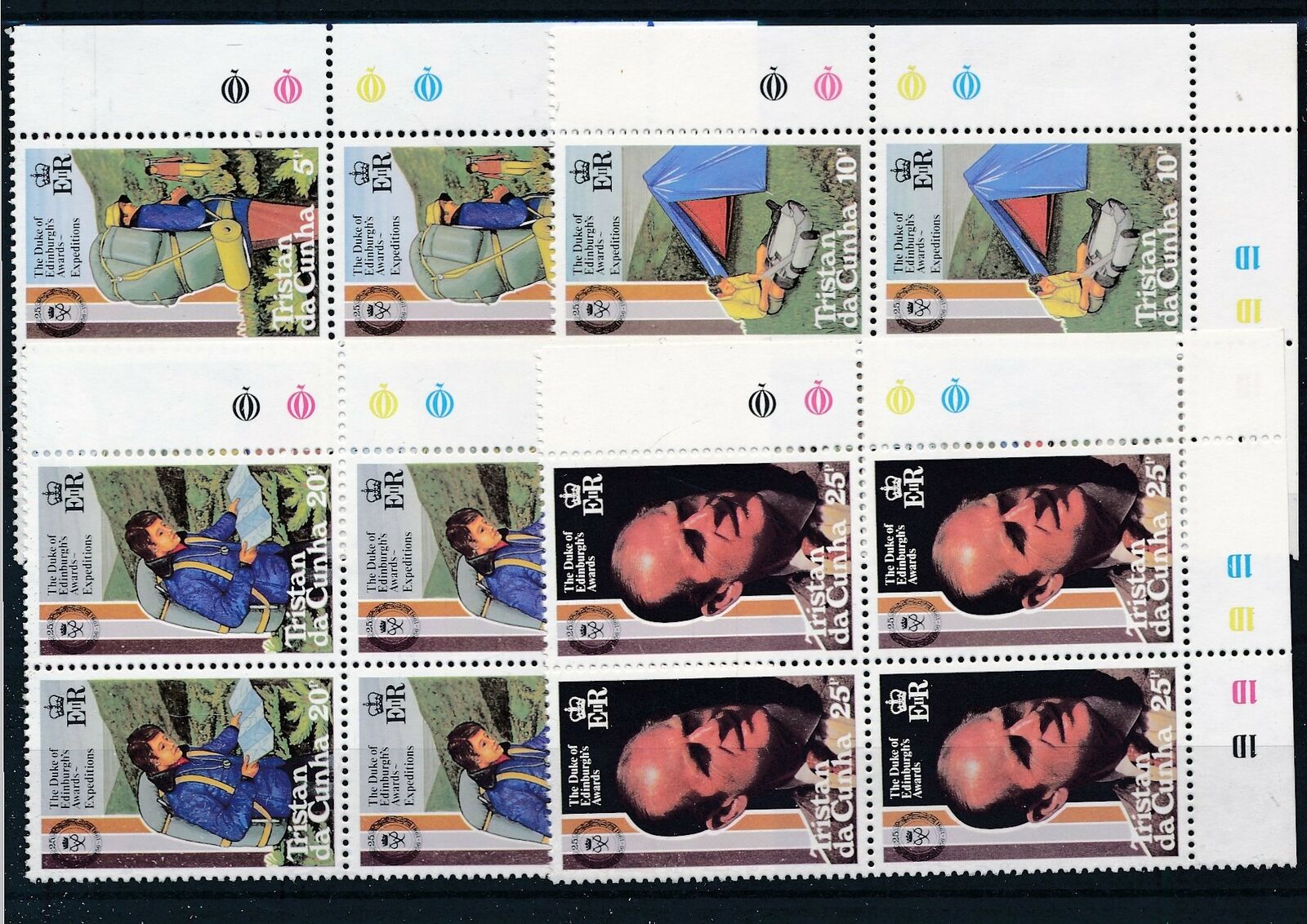 [22612] Tristan Da Cunha Good Lot In Blocks Of 4 Stamps Very Fine Mnh