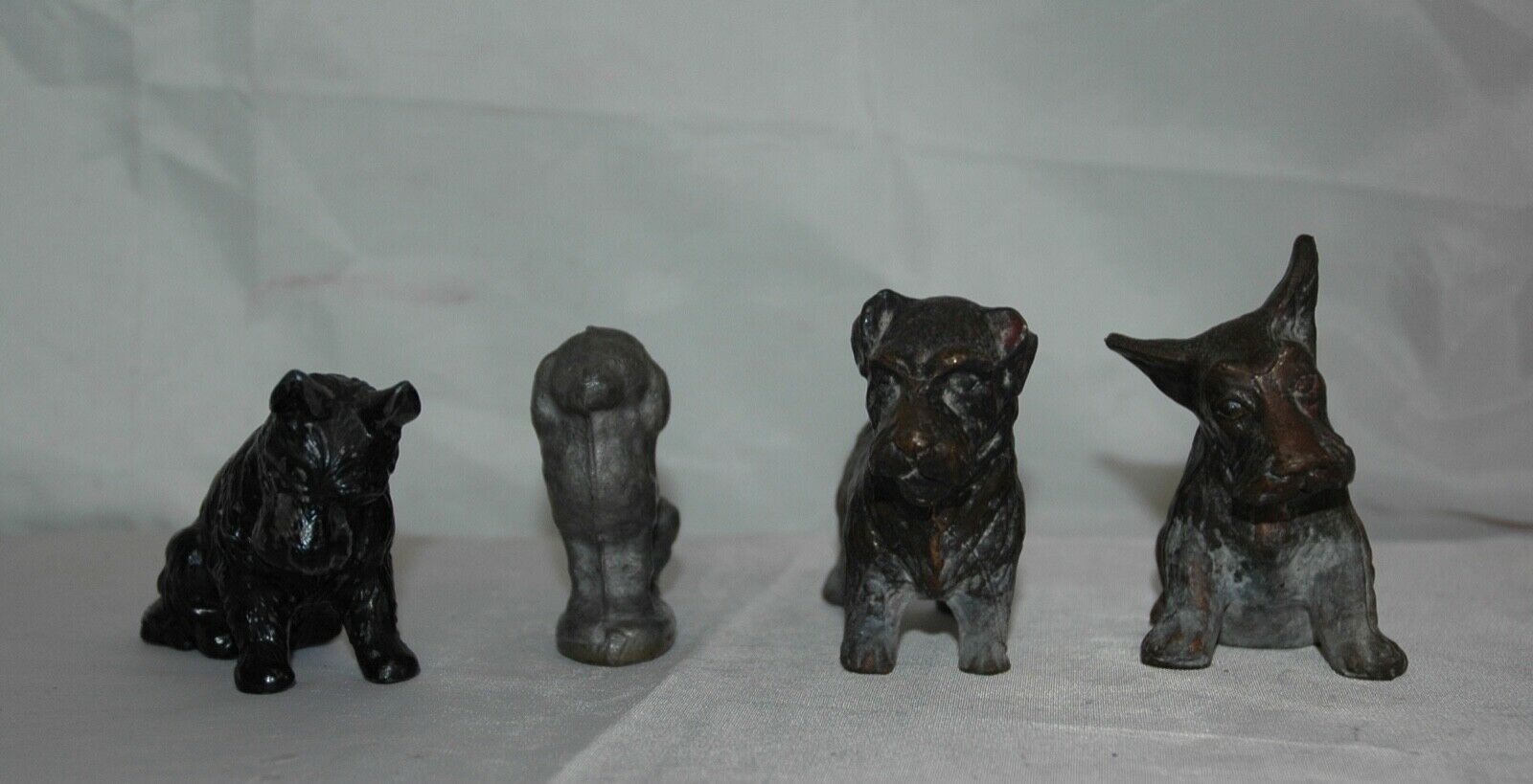 Vintage Metal Dog Figures