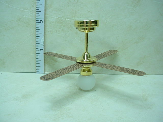 Miniature Battery Operated Light Ceiling Fan #c36w  Non-working Sutton